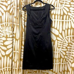 Banana Republic Black Elegant Topsido Evening Cocktail Dress Stretch Size 6